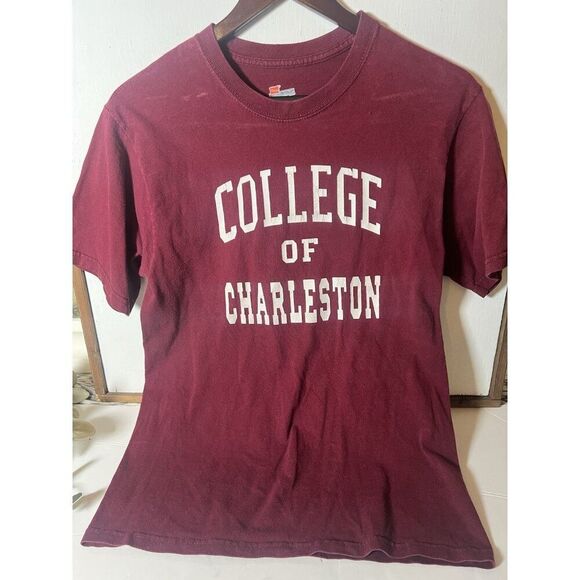 Vintage Y2K 90's College of Charleston Hanes T Shirt Small.    Dd - Picture 1 of 6